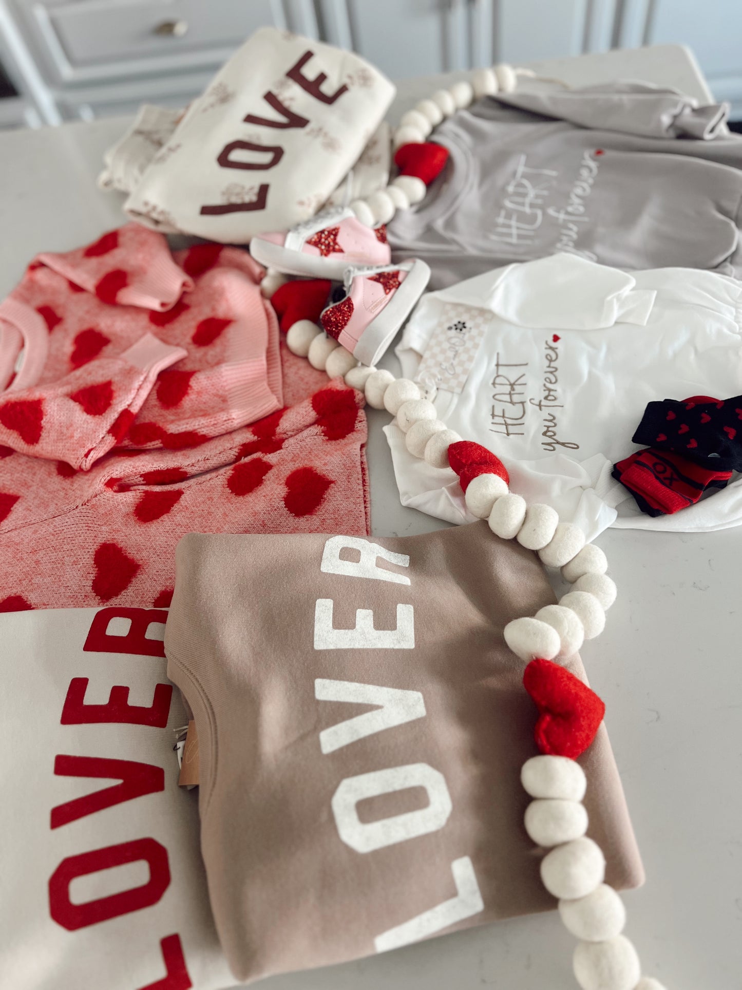 LOVER Pullover Oat and Red| Womens