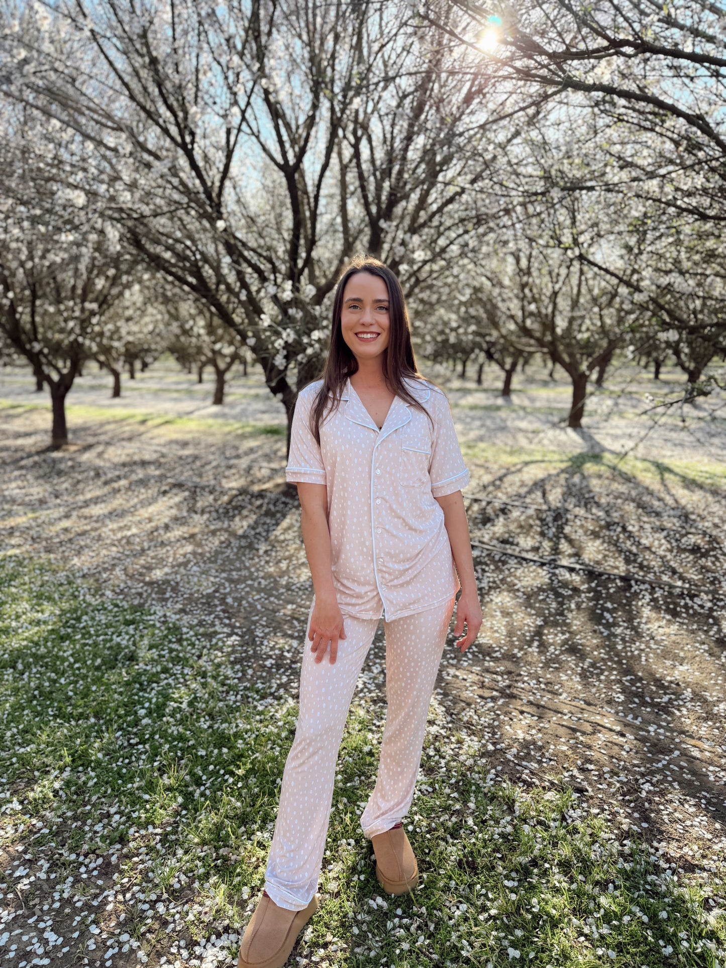 Fawn | Short Sleeved | Women’s Button and Flare Set