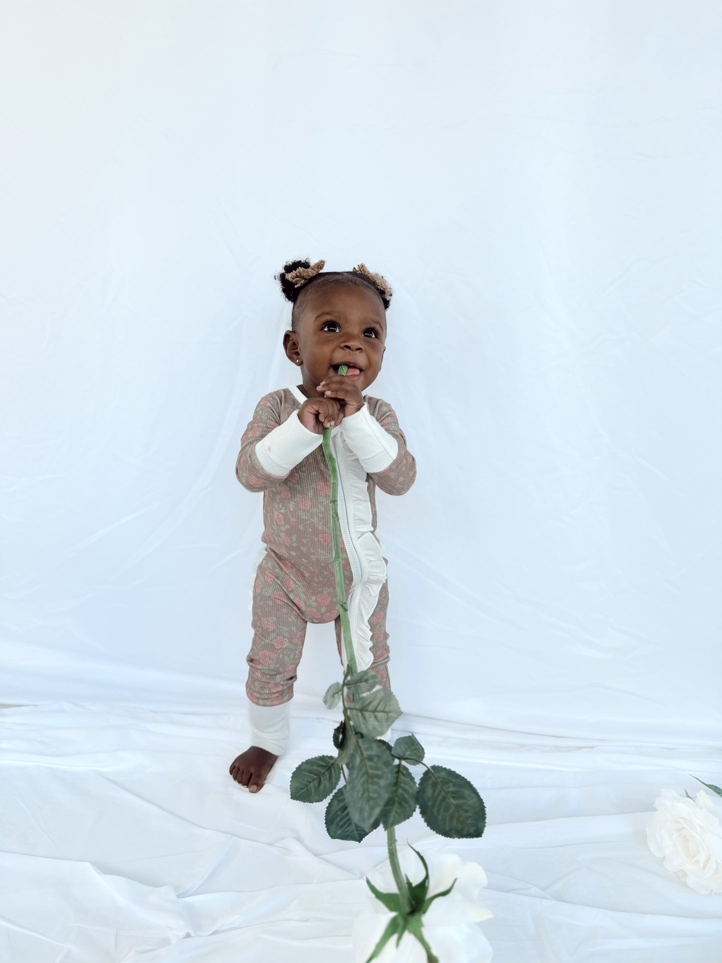 Rosie Ribbed Bamboo | Ruffle Zippie