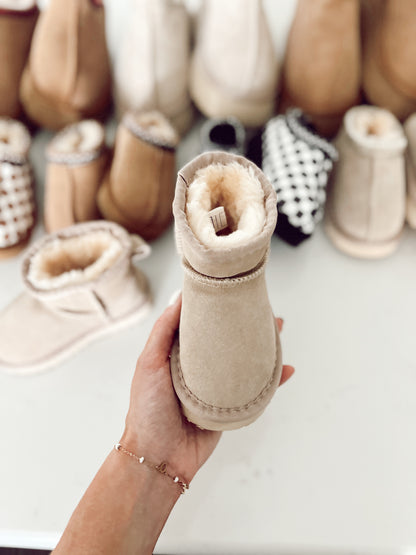 Mini Suede Boots | Tan | Toddler