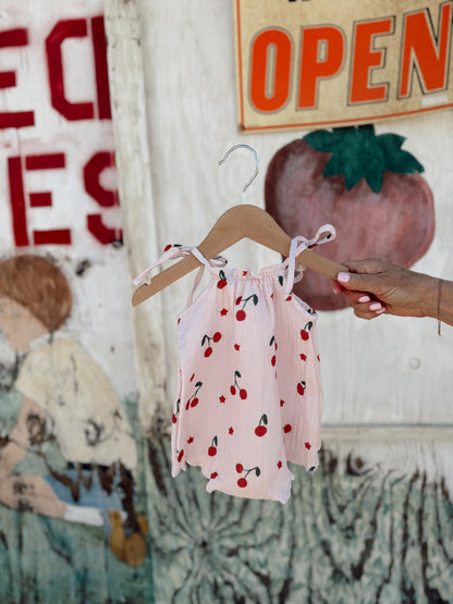 Cherry and Star | Bubble Romper