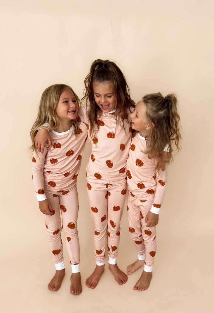 Pumpkins Pink Bamboo | Two-Piece Set