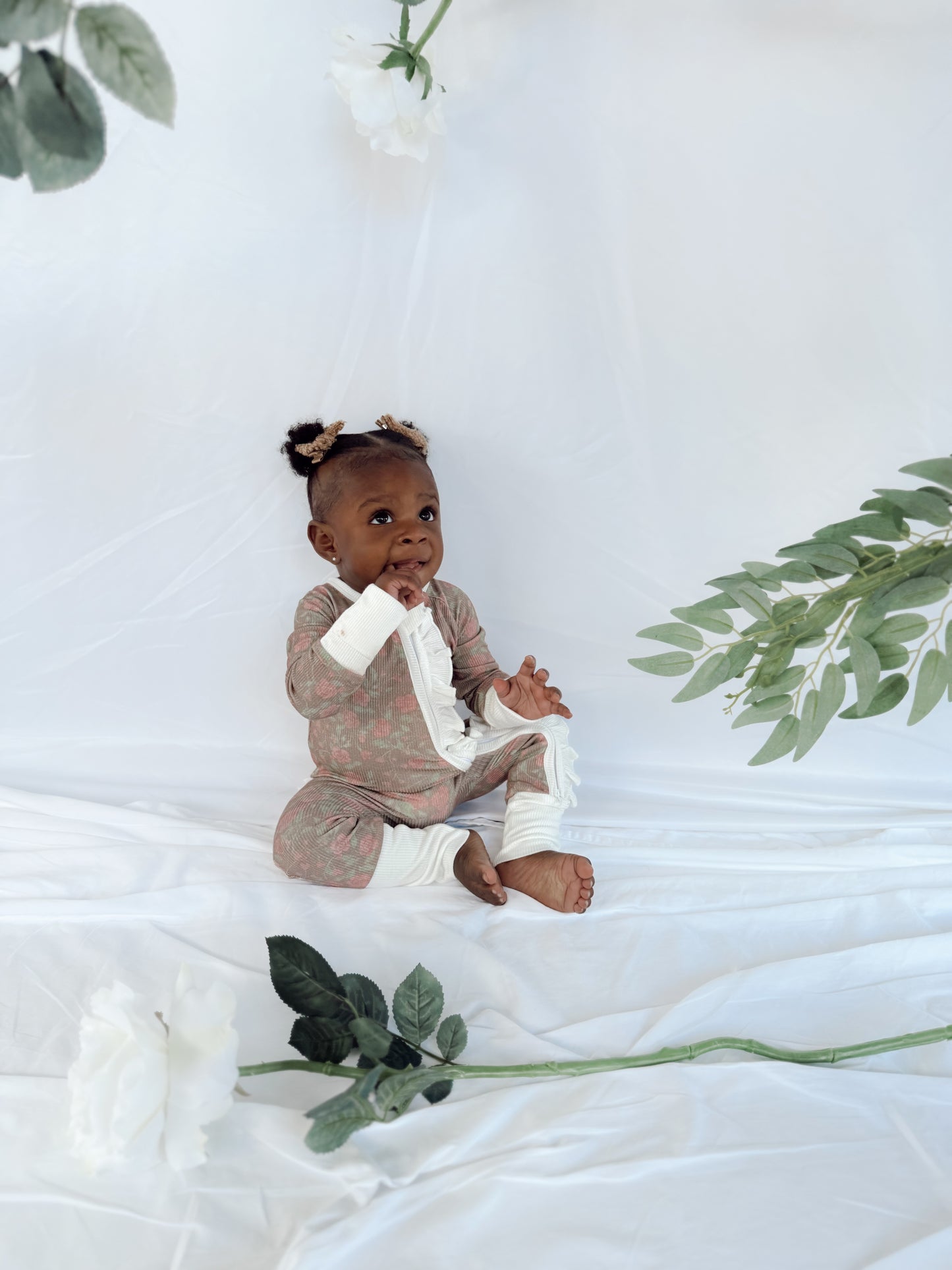 Rosie Ribbed Bamboo | Ruffle Zippie