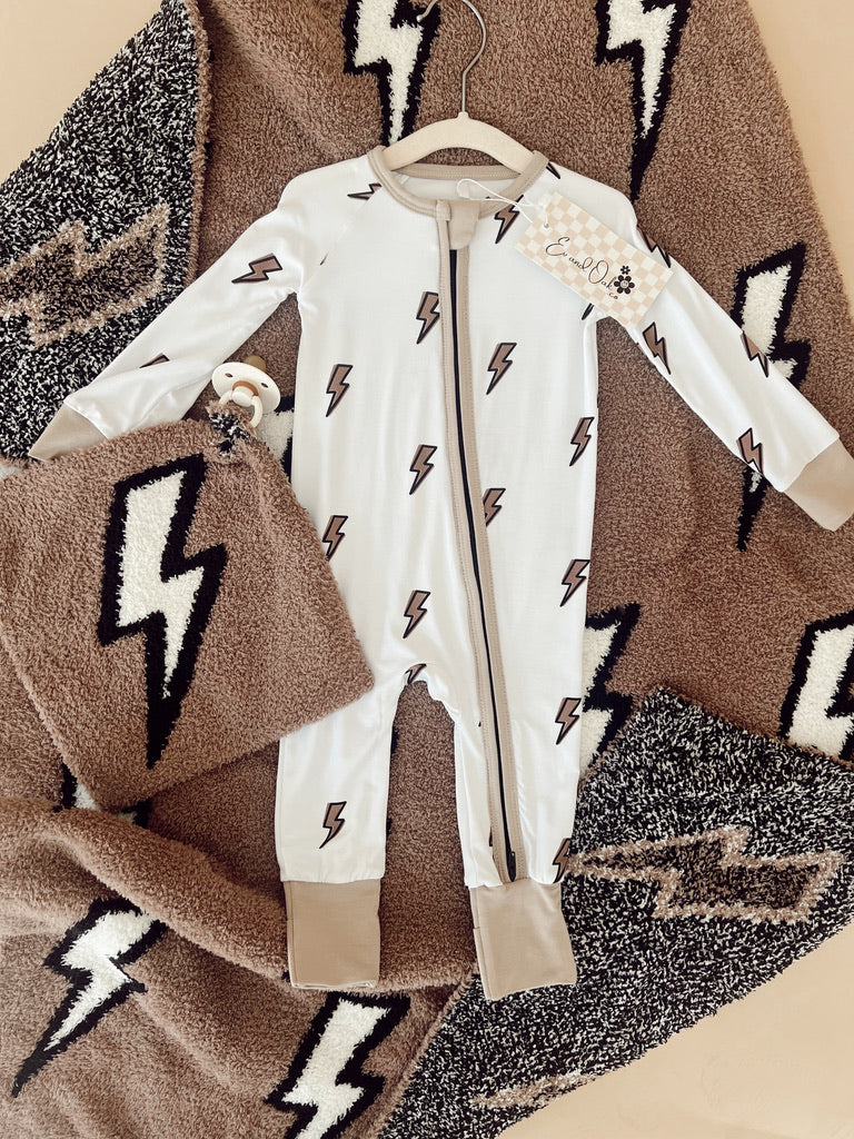 Lightning Bolt | Plush Blanket | Baby