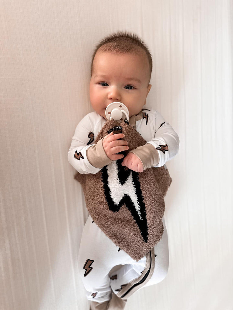 Lightning Bolt Bamboo | Zip Romper