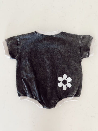 SIS | Vintage Washed and Ribbed | Bubble Romper