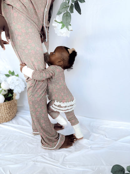 Rosie Ribbed Bamboo | Ruffle Zippie