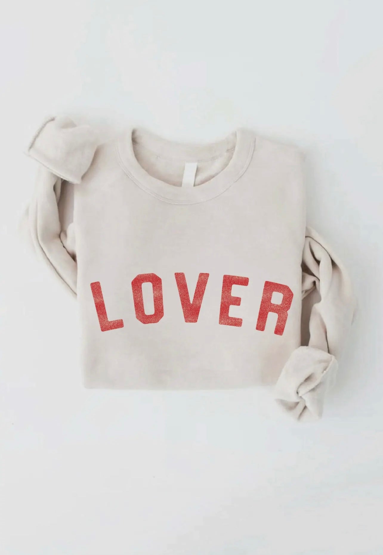 LOVER Pullover Oat and Red| Womens