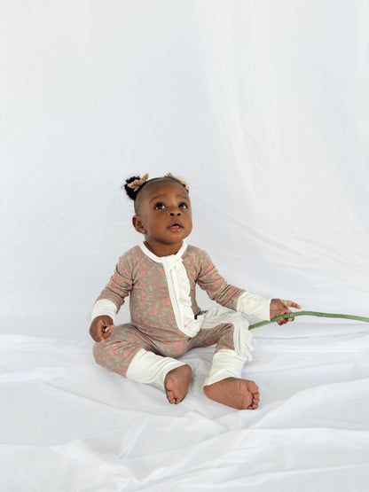 Rosie Ribbed Bamboo | Ruffle Zippie