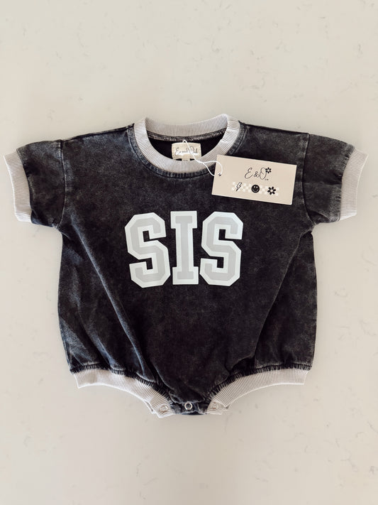 SIS | Vintage Washed and Ribbed | Bubble Romper