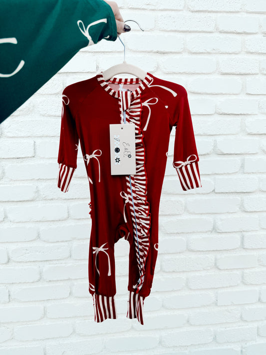 Red Bows | Ruffle Zippie