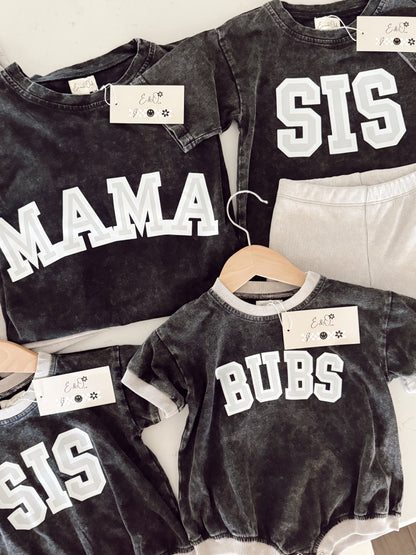 BUBS | Vintage Washed and Ribbed | Bubble Romper