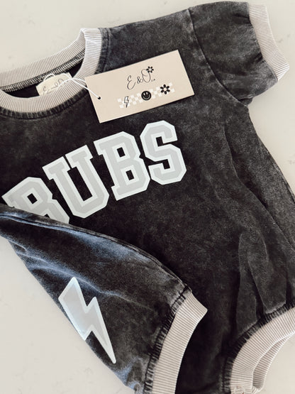 BUBS | Vintage Washed and Ribbed | Bubble Romper