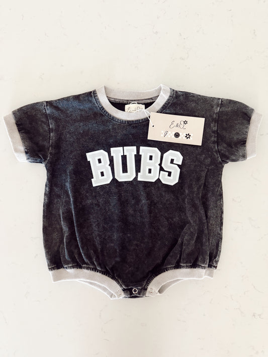 BUBS | Vintage Washed and Ribbed | Bubble Romper