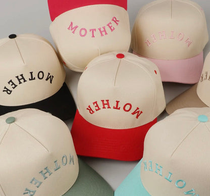 MOTHER red | Embroidered Trucker Hat | PREORDER